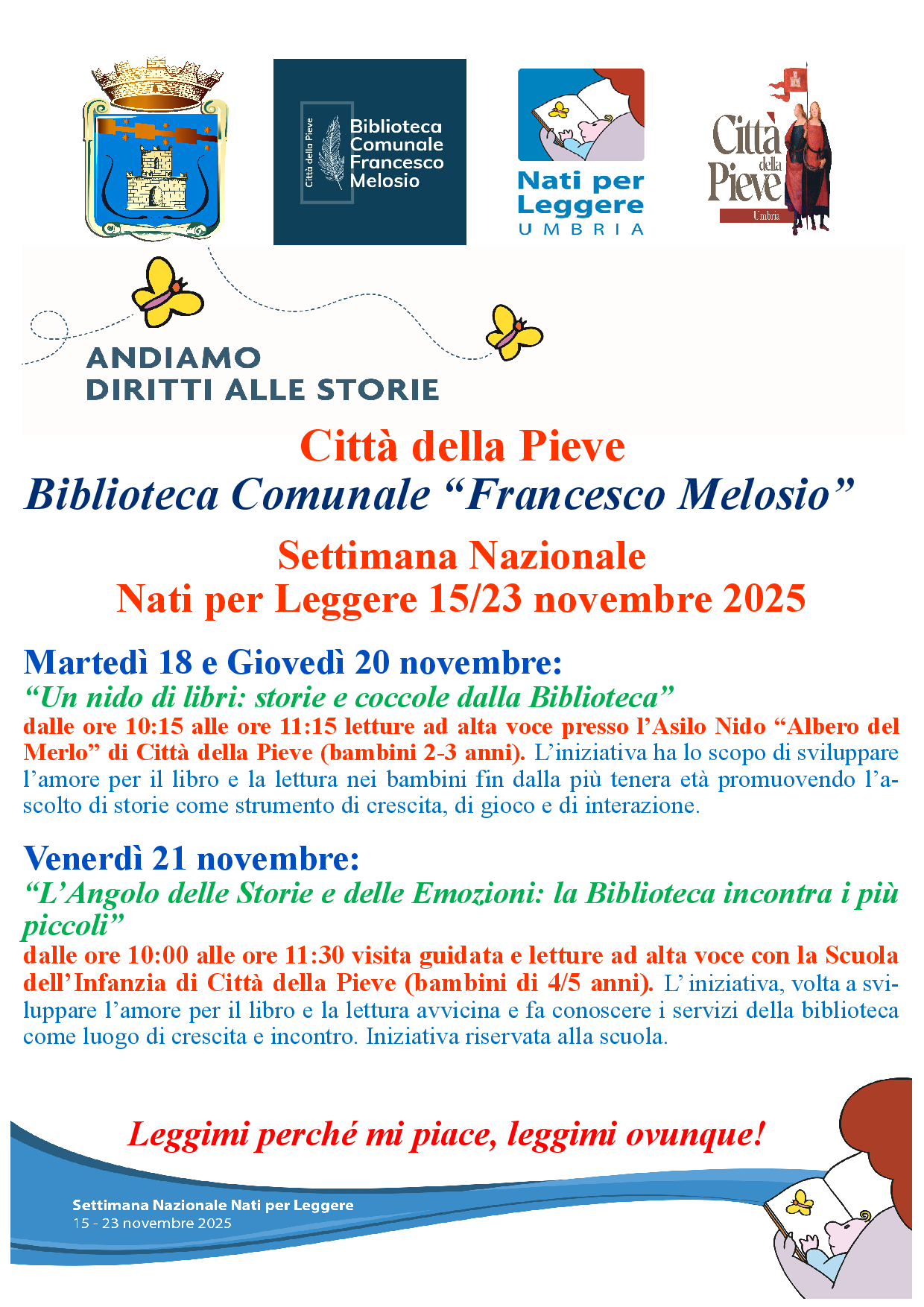 Settimana Nazionale Nati per Leggere – 15/23 novembre 2025