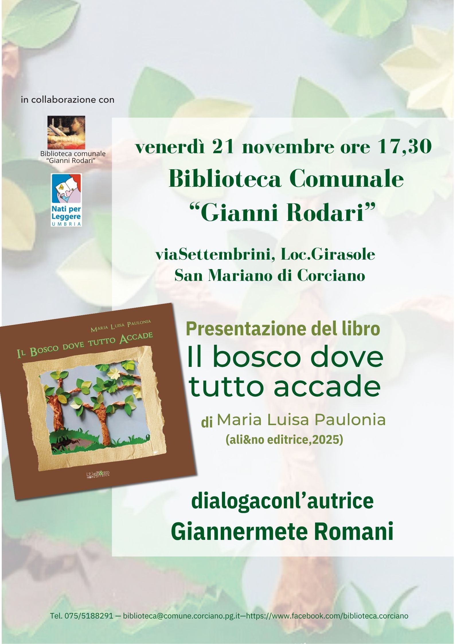Presentazione del libro “Il bosco dove tutto accade”
