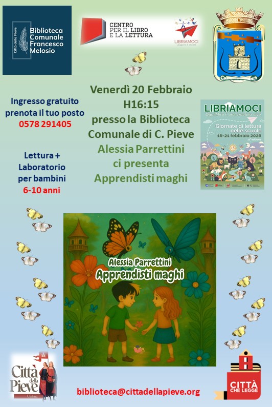 "Libriamoci 2026" - Presentazione libro "Apprendisti maghi" di Alessia Parrettini.