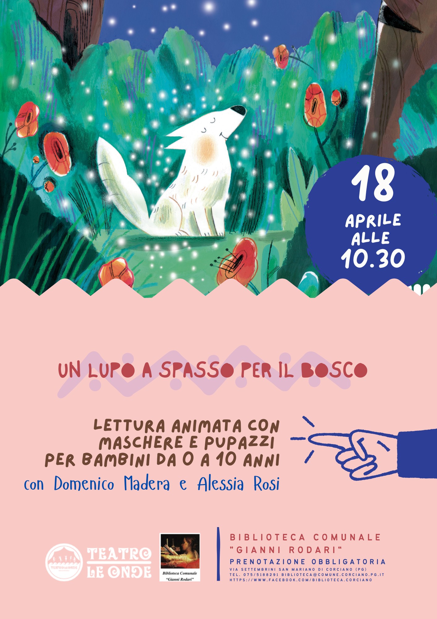 Un lupo a spasso per il bosco